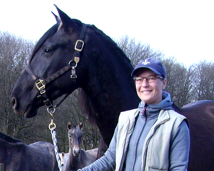 Anja mit Pferd